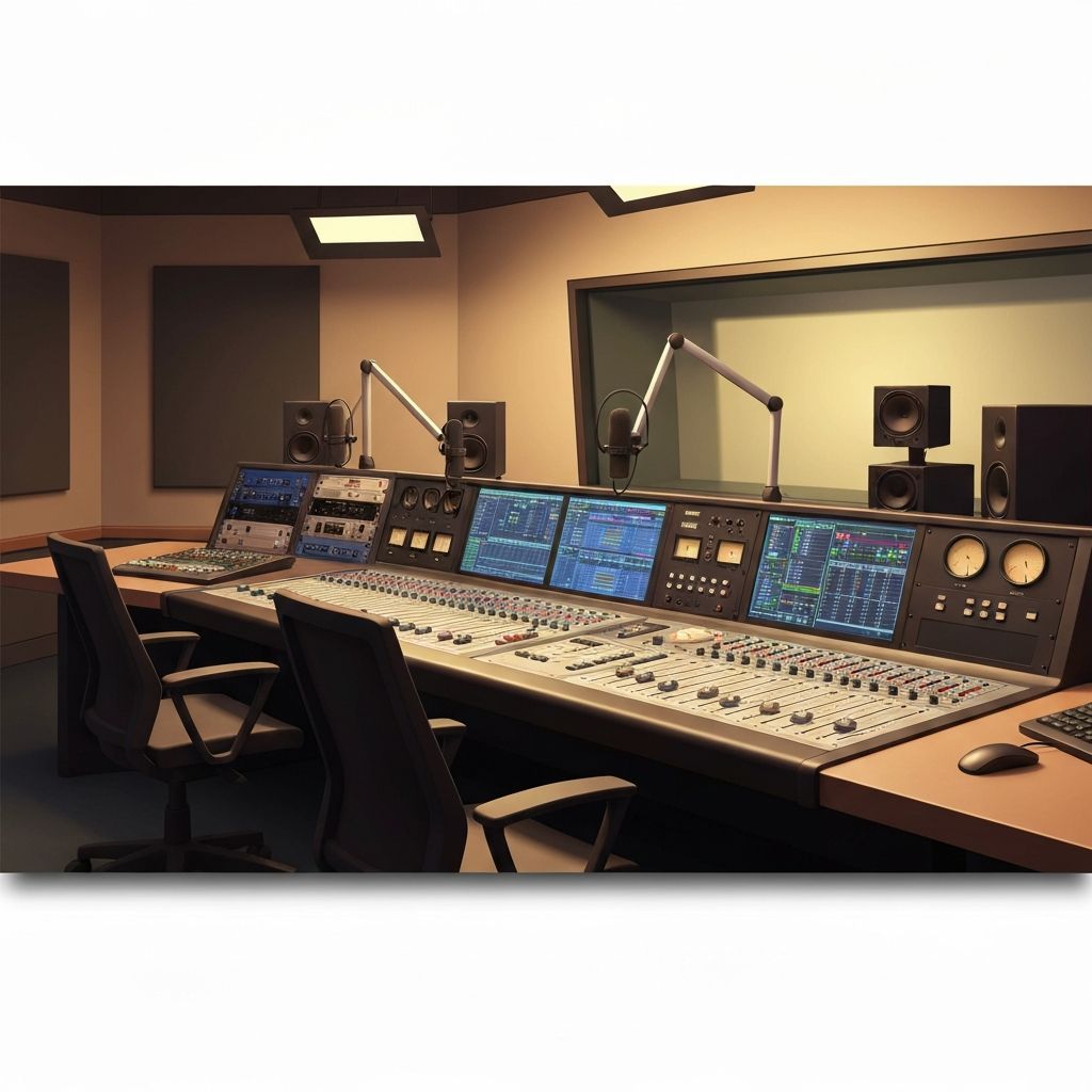 Современная студия подкастов